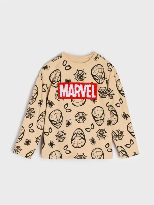 T-shirt in cotone Spider-Man - beige