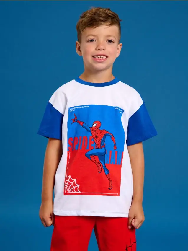 T-shirt in cotone Spider-Man - bianco