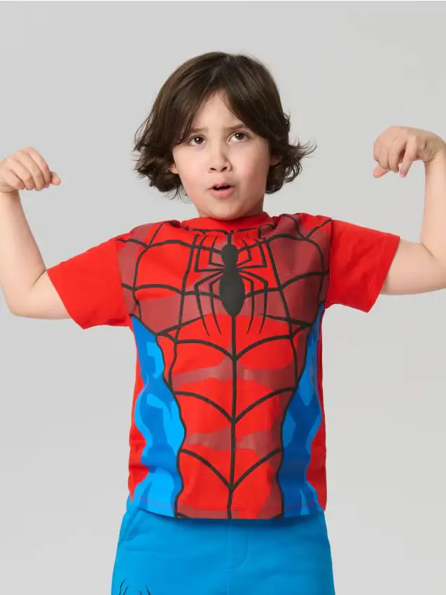 T-shirt in cotone Spider-Man - rosso