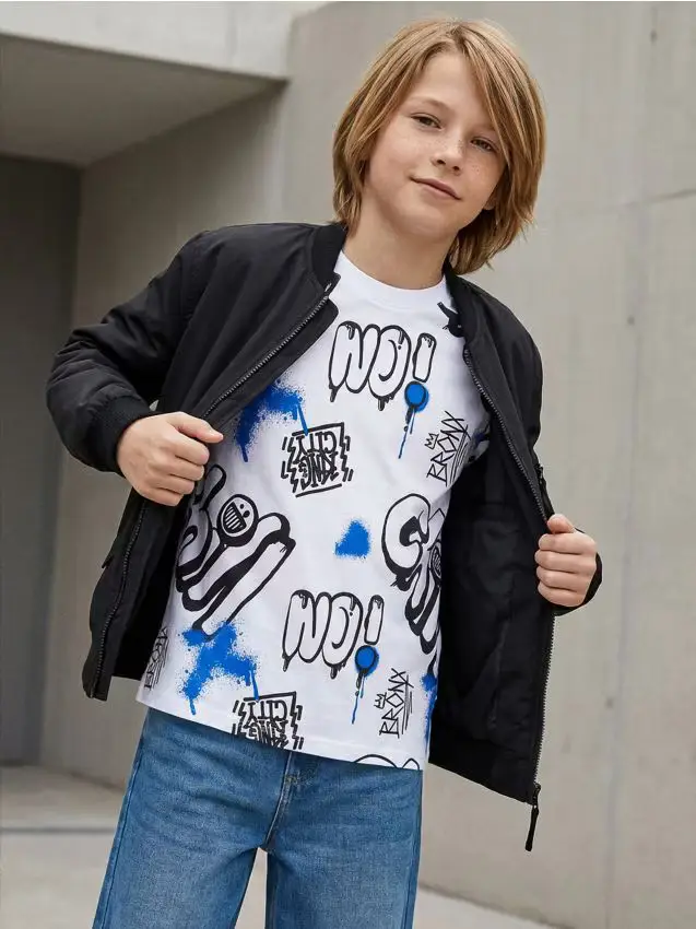 T-shirt in cotone stampato - bianco