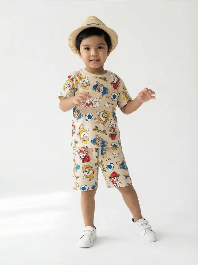 T-shirt in cotone stampato PAW Patrol - beige