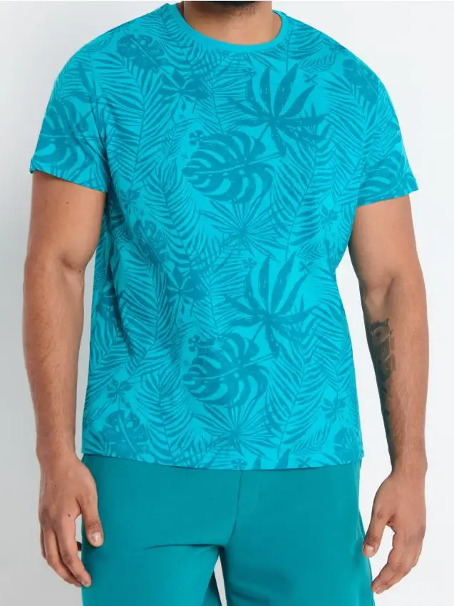 T-shirt in cotone - turchese chiaro