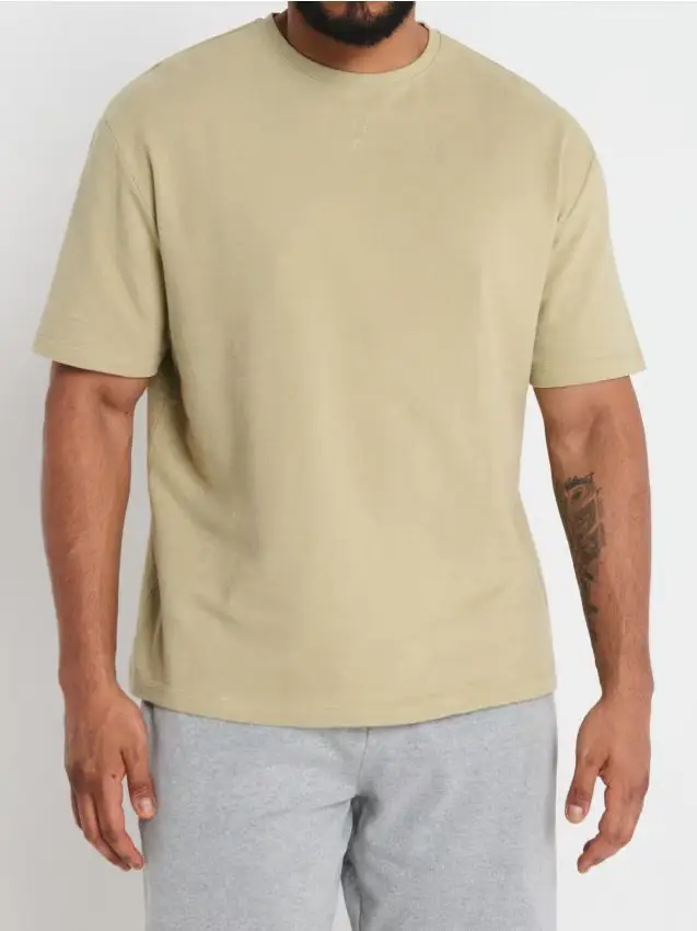T-shirt in cotone - verde chiaro