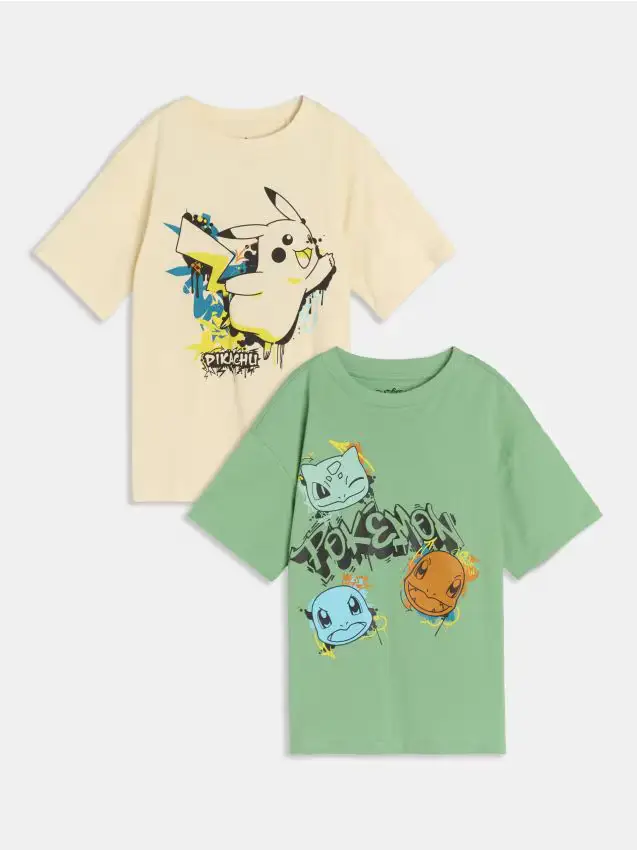 T-shirt oversize Pokémon 2 pack - multicolor