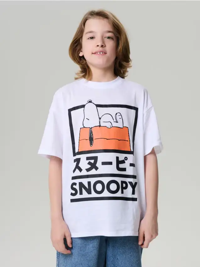 T-shirt Peanuts - bianco