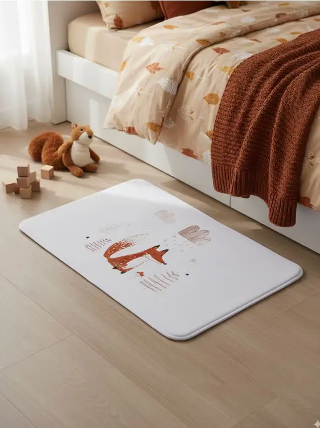 Tappetino da pavimento con stampa - rosso