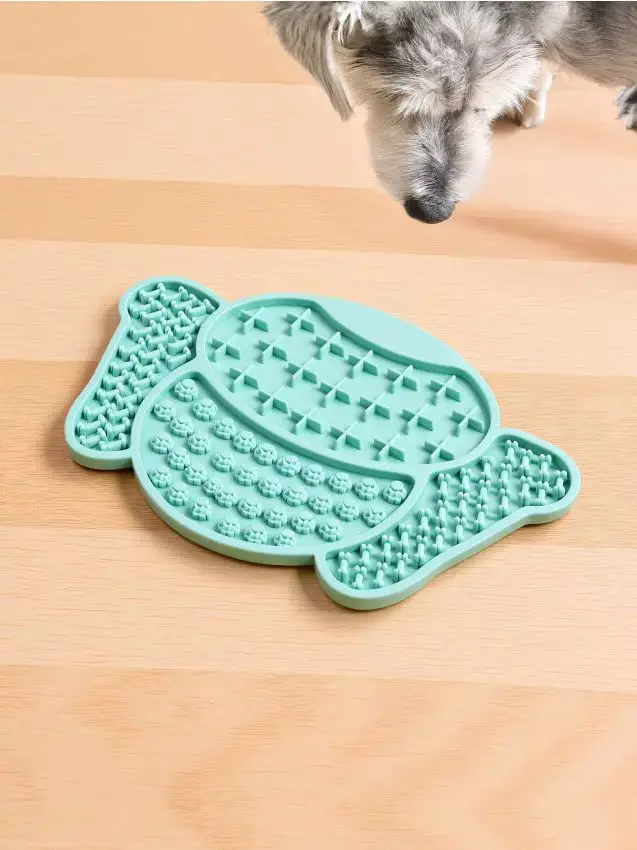 Tappetino in silicone per cani che rallenta l alimentazione - blu pallido