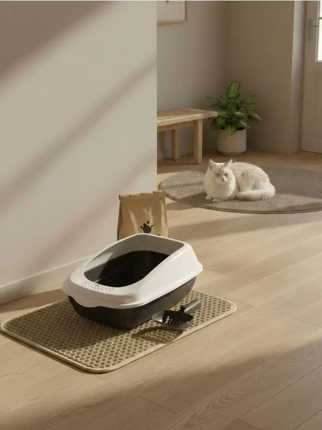 Tappetino per lettiera - beige