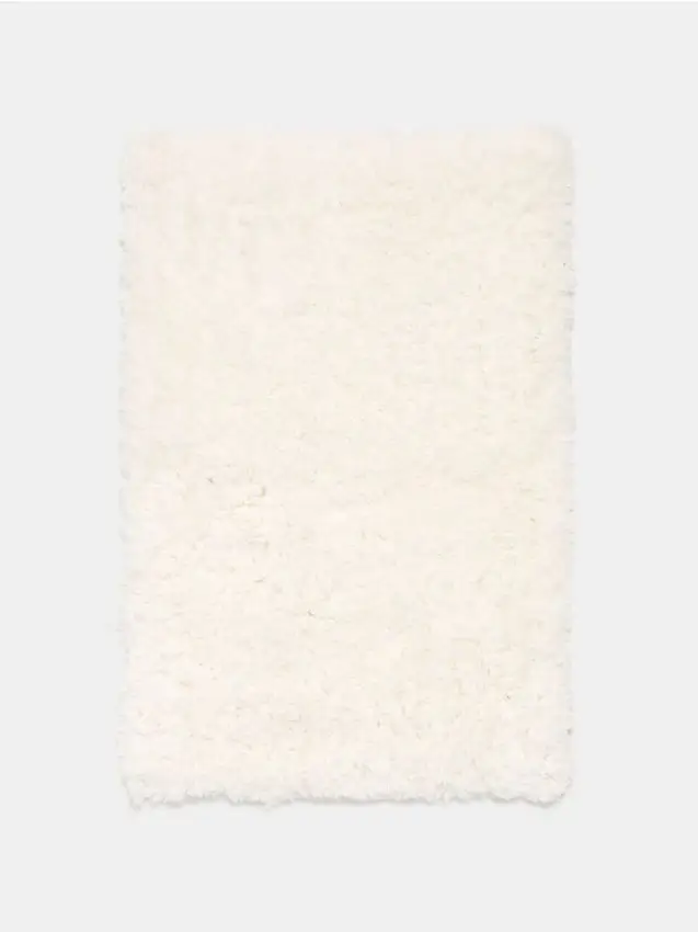 Tappeto a pelo lungo - bianco