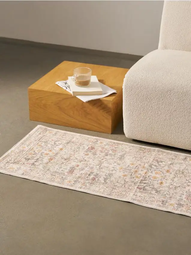 Tappeto con motivo floreale - multicolor