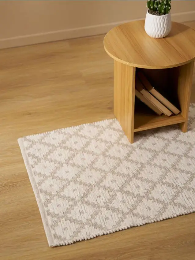 Tappeto con motivo geometrico - grigio chiaro