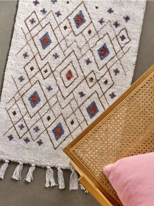 Tappeto con motivo geometrico - multicolor