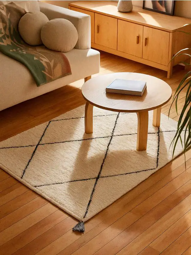 Tappeto in cotone - panna