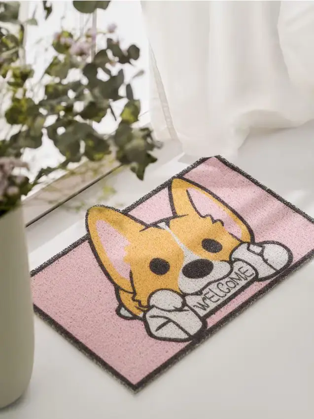 Tappeto in gomma con motivo cane - ambra