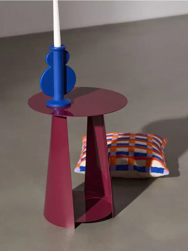 Tavolino in Metallo - maroon