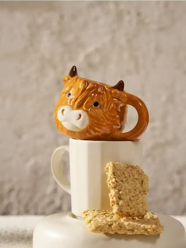 Tazza a forma di mucca - marrone