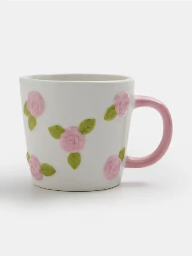 Tazza con fiori 3D - multicolor