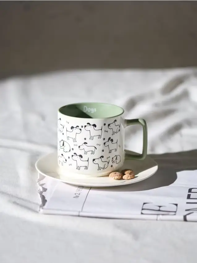 Tazza con motivo di cani - multicolor