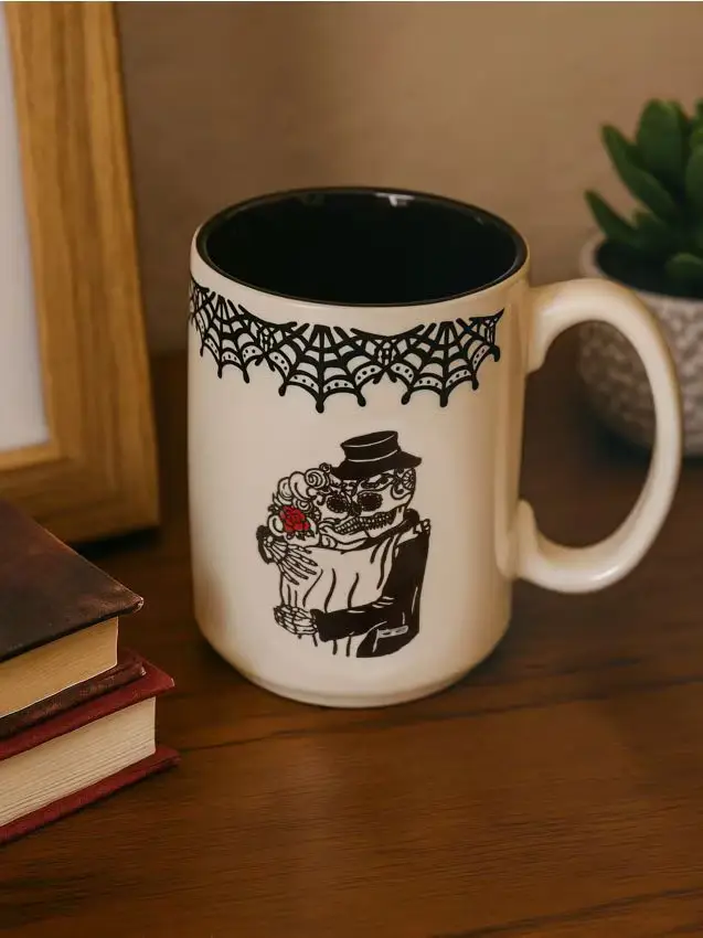 Tazza con motivo di Halloween - nero