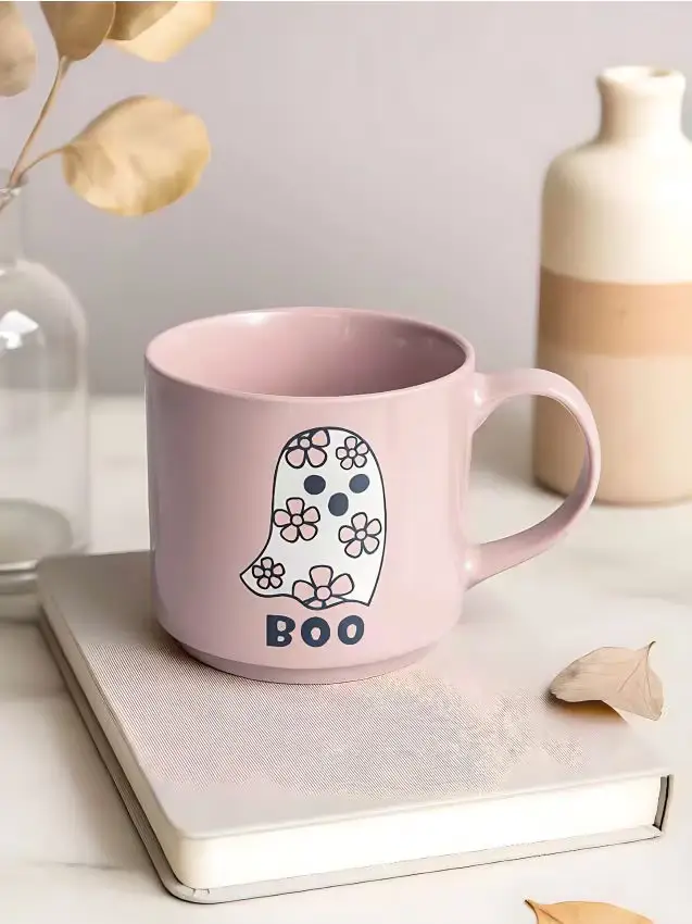 Tazza con motivo di Halloween - rosa pastello