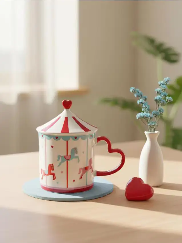 Tazza con motivo di San Valentino - multicolor