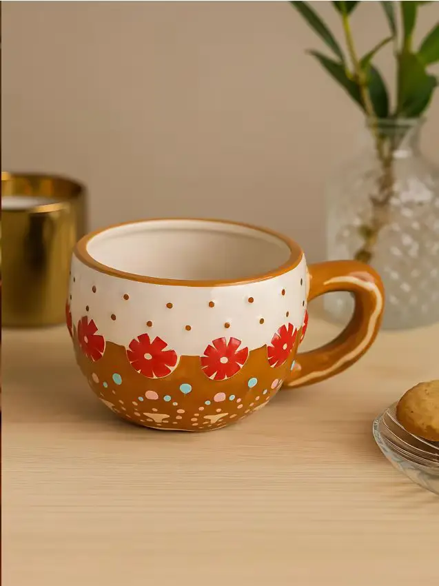 Tazza con motivo natalizio - beige