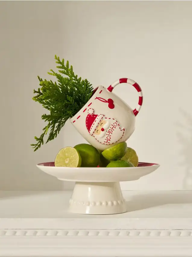 Tazza con motivo natalizio - bianco