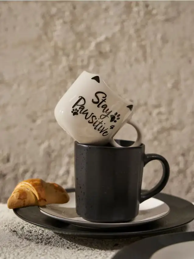 Tazza con orecchie - nero