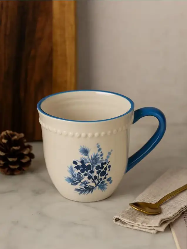 Tazza con stampa - blu pallido