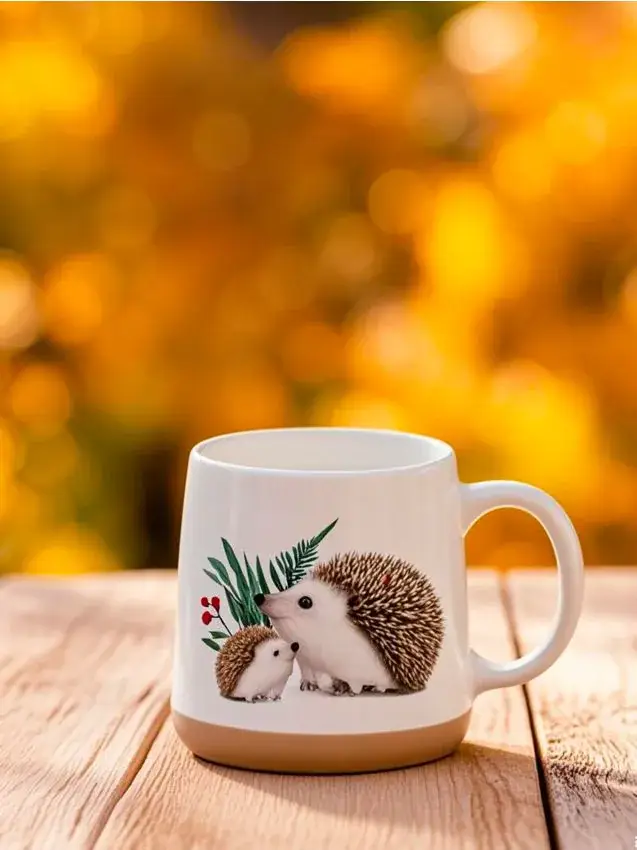 Tazza con stampa - marrone