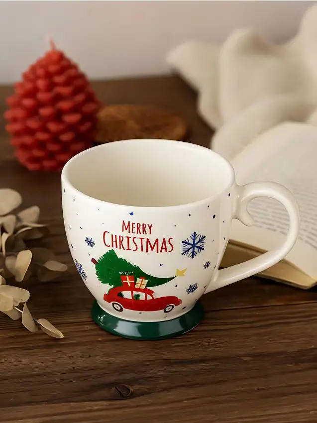 Tazza con stampa natalizia - multicolor