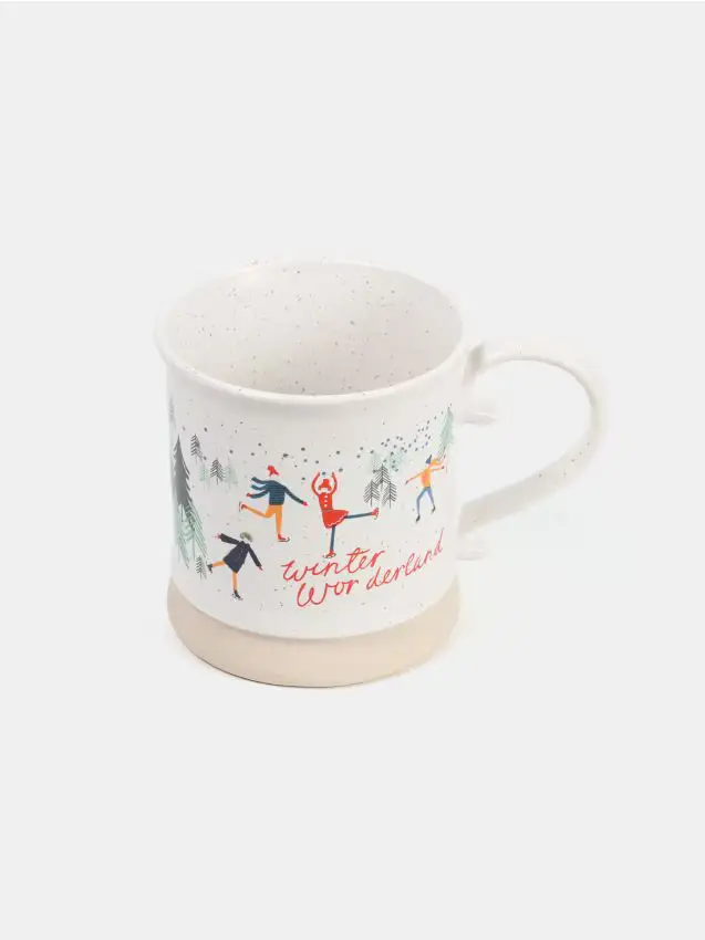 Tazza di Natale con motivo di figure che ballano - multicolor