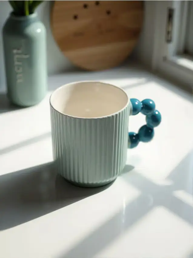 Tazza in ceramica - blu pallido