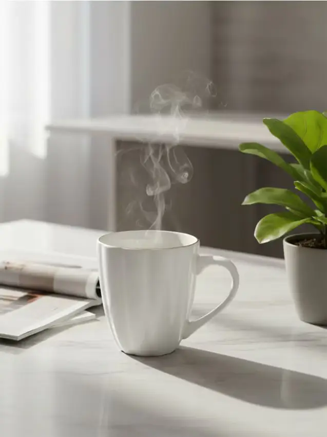 Tazza in ceramica con dettagli dorati - oro