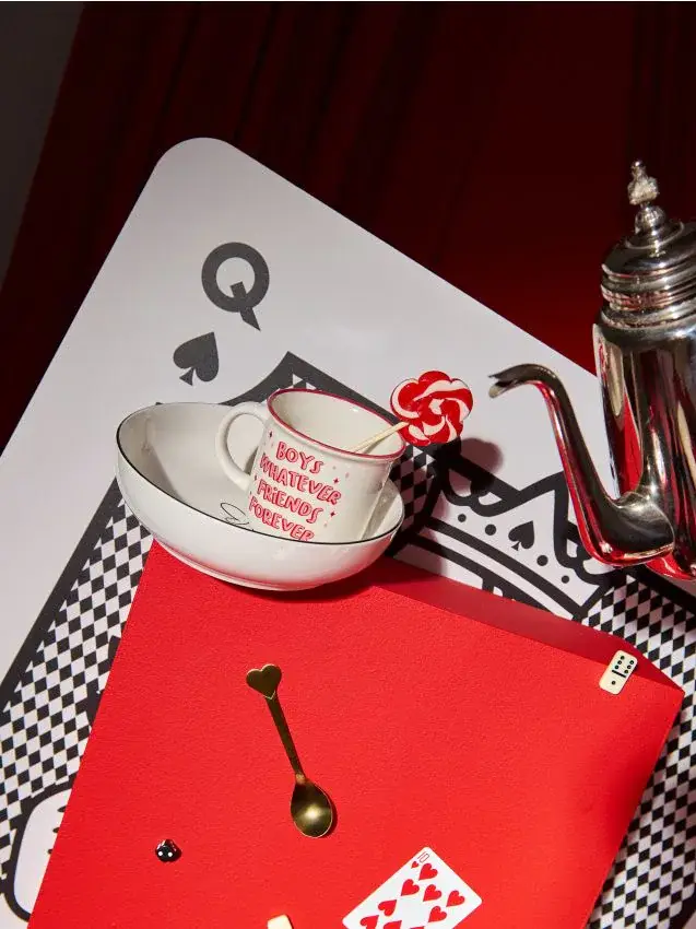 Tazza in ceramica con scritta - rosa