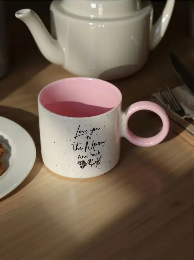 Tazza in ceramica - rosa pastello