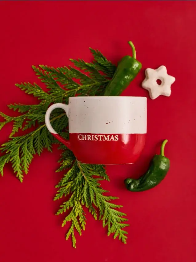 Tazza natalizia con scritta „Merry Christmas“ - rosa pastello