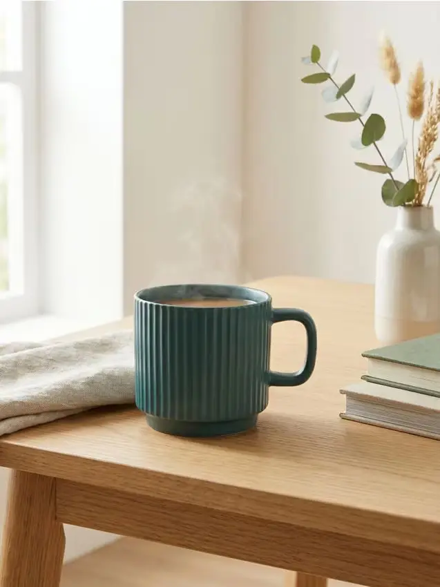 Tazza rigata - verde