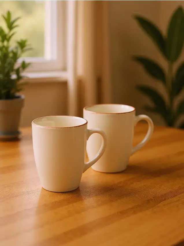 Tazze 2 confezioni - panna