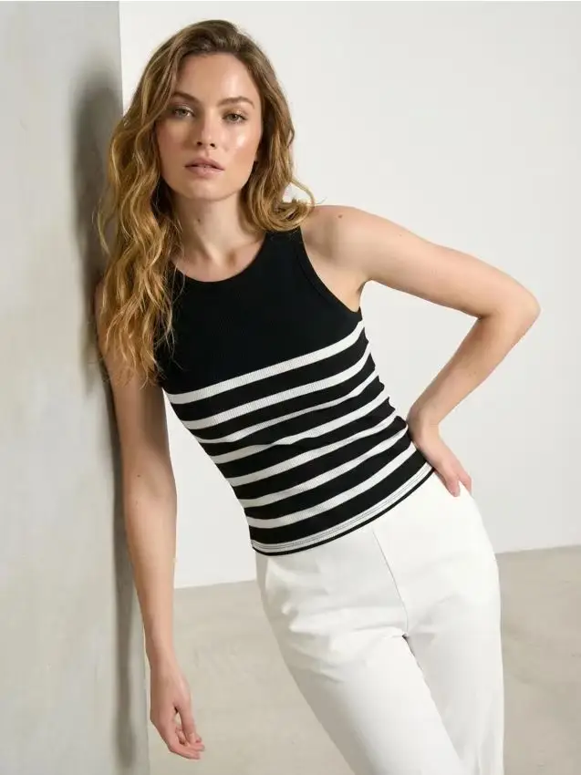 Top a righe - multicolor