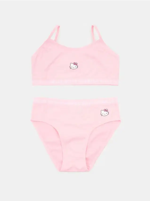 Top con slip Hello Kitty - rosa pastello