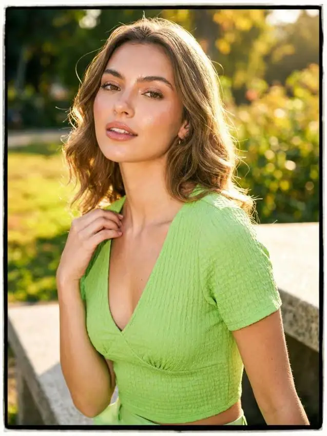 Top corto - verde fresco