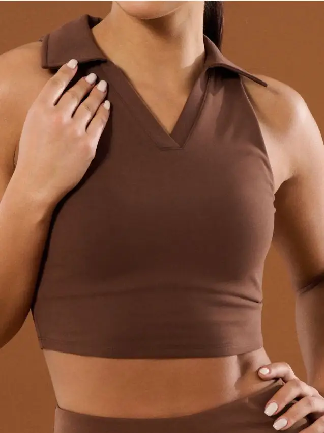 Top sportivo - marrone