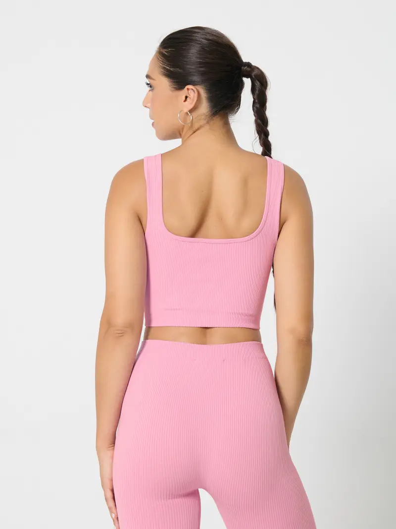 Top sportivo - rosa pastello miniatura 5