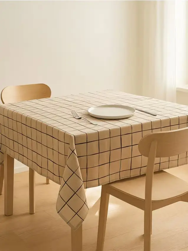 Tovaglia a quadretti - nero