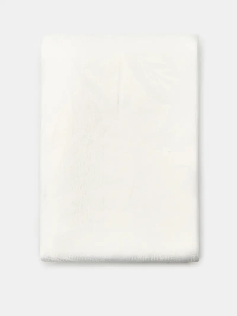 Tovaglia con motivo floreale goffrato - bianco miniatura 3