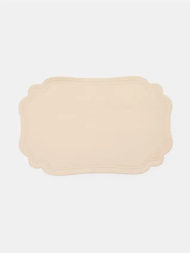 Tovaglietta in similpelle - panna