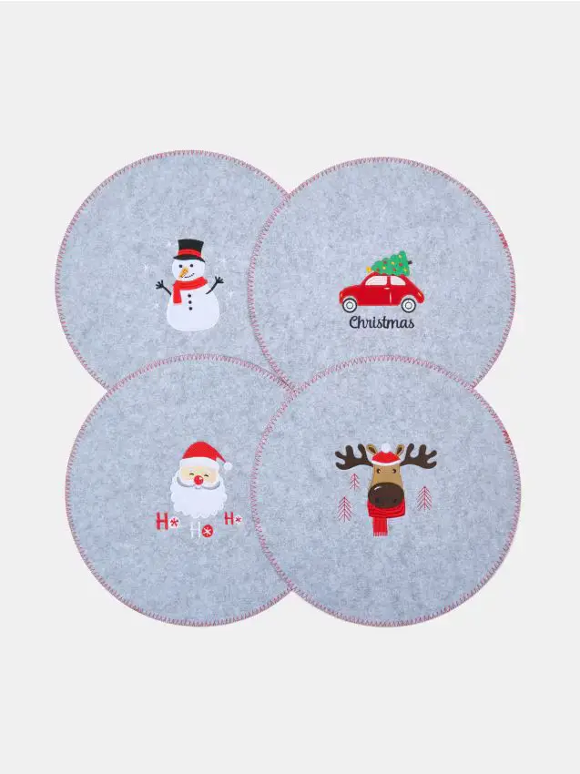 Tovagliette con motivo natalizio 4 pack - multicolor