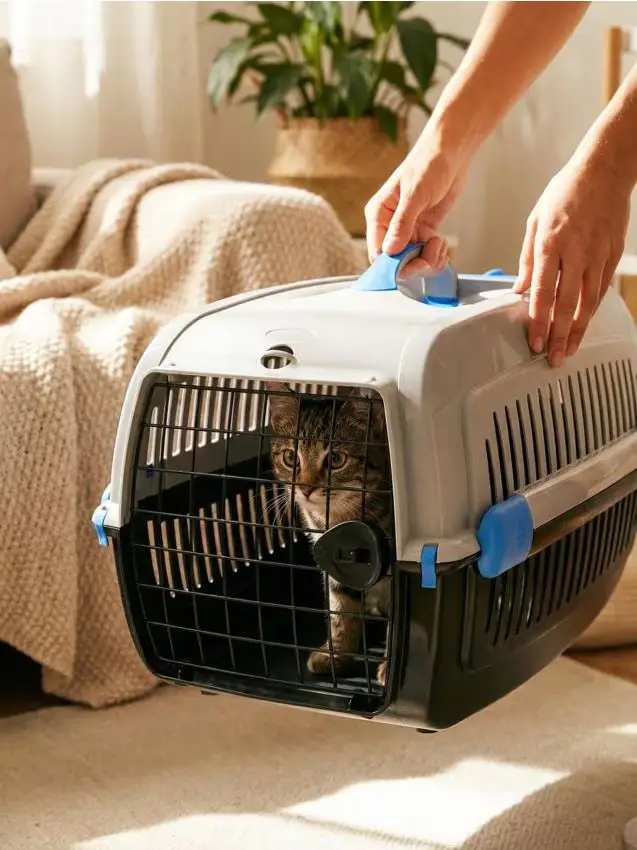 Trasportino per animali - grigio medio