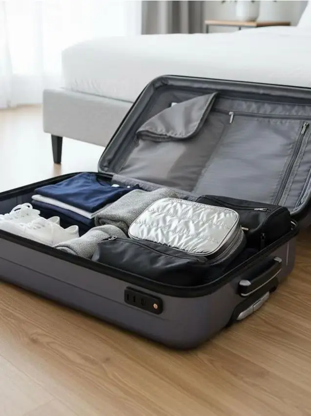 Trousse trapuntata - grigio chiaro